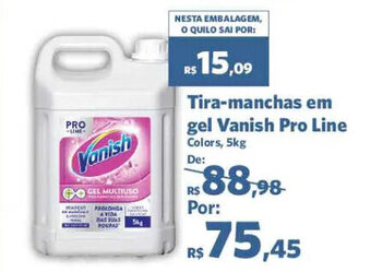 Sam's Club Tira Manchas em Gel Vanish Pro Line 5kg oferta
