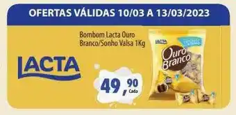 Paulistão Supermercados Bombom lacta ouro branco-sonho valsa kg oferta