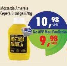Paulistão Supermercados Mostarda amarela cepera bisnaga oferta