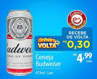 Supermercados Condor Cerveja budweiser 473ml oferta