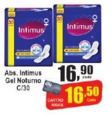 Higa's Supermercado Abs. Intimus Gel Noturno c/30 oferta