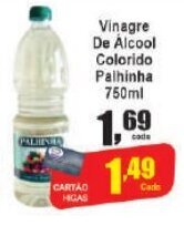 Higa's Supermercado Vinagre de Álcool Colorido Palhinha 750ml oferta