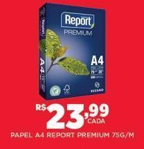DB Supermercados Papel a4 report premium 75g oferta