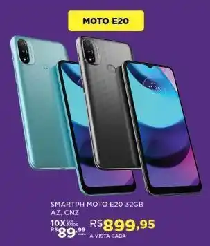 DB Supermercados Smartphone motorola e20 32gb oferta