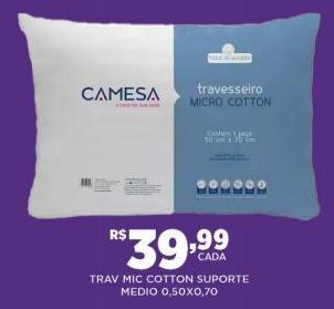 DB Supermercados Travesseiro mic cotton suporte medio oferta
