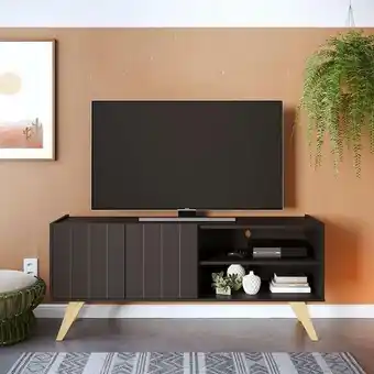 Pão de Açúcar Rack space preto 136 cm oferta