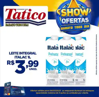 Tatico Leite integral italac 1l oferta