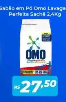 Atakarejo Sabão em pó omo lavage perfeita sachê 2,4 kg oferta