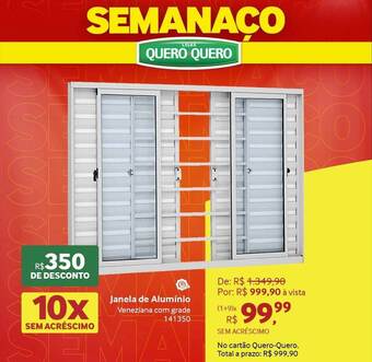 Quero Quero Janela de alumínio oferta