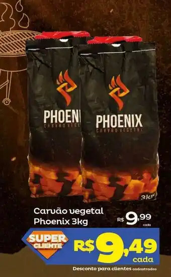 Carvão vegetal phoenix 3 kg