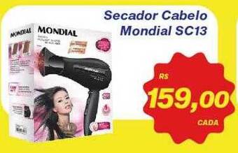 Secador cabelo mondial sc13