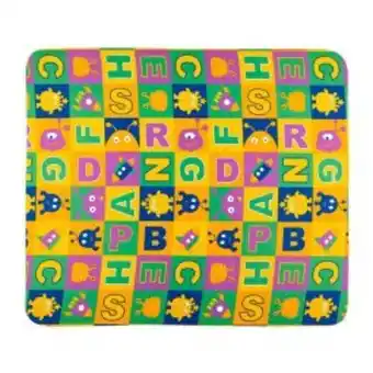 Tapete infantil estampado 1,30x1,50m havan - letras