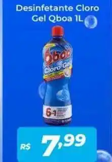 Atakarejo Desinfetante cloro gel qboa 1l oferta