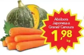 Lopes Supermercados Abobora Japponesa a granel / Cenoura 1kg oferta