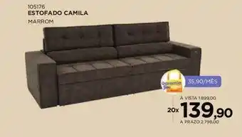 Estofado camila marrom