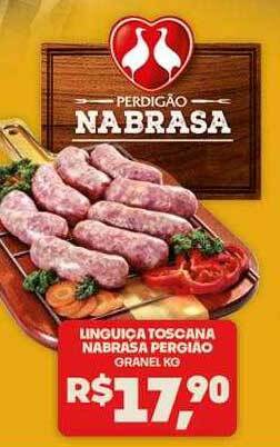 Boa Supermercados Linguiça toscana nabrasa perdigão granel kg oferta