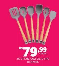 DB Supermercados Jg utensílios de cozinha silic 6pc oferta