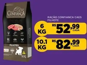 DB Supermercados Ração para cães confiança 6kg oferta