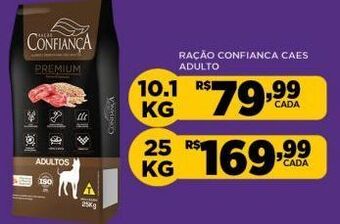 Ração para cães confiança 10.1kg