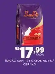 DB Supermercados Ração para gatos san pet kg oferta