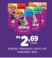 DB Supermercados Ração para gatos whiskas 85g oferta