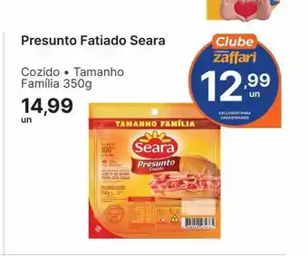 Zaffari Presunto fatiado seara oferta