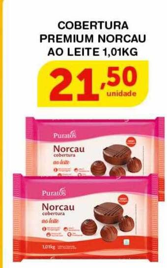Cobertura premium norcau ao leite