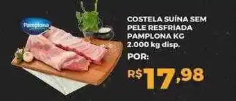 Cooper Costela suína sem pele resfriada pamplona kg oferta