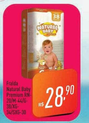 Supermercados Pague Menos Fralda natural baby premium oferta