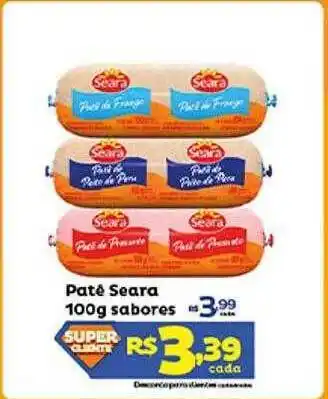 Super Lagoa Patê seara sabores oferta