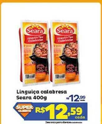 Super Lagoa Linguiça calabresa seara oferta