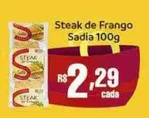 Supermercados Rondon Steak de frango sadia oferta