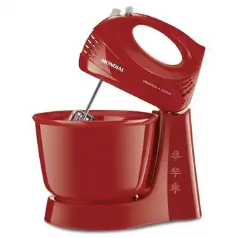 Pão de Açúcar Batedeira prática 400w 110v vermelha oferta