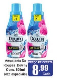 Higa's Supermercado Amaciante de Roupas Downy Conc. 500ml oferta