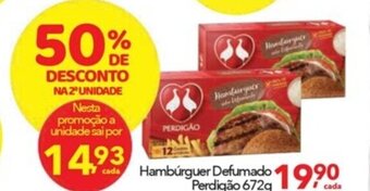 Lopes Supermercados Hamburguer Defumado Perdigao 672g oferta