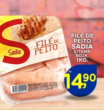 Andorinha Hipermercado Filé de peito sadia s-temp bdja. oferta