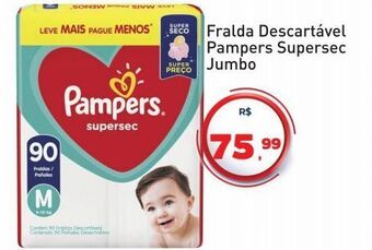 Tonin Superatacado Fralda descartável pampers supersec jumbo oferta