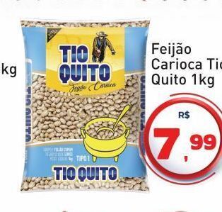 Tonin Superatacado Feijão carioca tio quito 1kg oferta