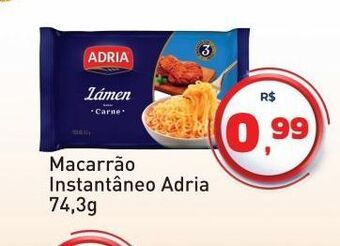 Tonin Superatacado Macarrão instantâneo adria 74,3g oferta