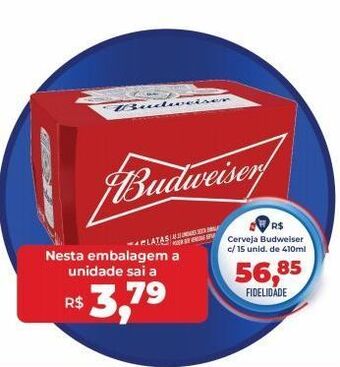 Tonin Superatacado Cerveja budweiser oferta