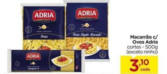 Carrefour Macarrão c/ Ovos Adria 500g oferta