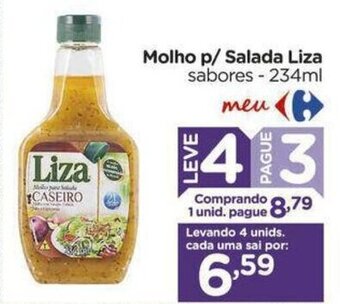 Carrefour Molho p/ Salada Liza Sabores 234ml oferta