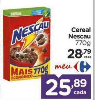 Carrefour Cereal Nescau 770g oferta