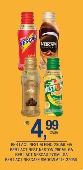 DB Supermercados Bebida láctea nestlé alpino 280ml oferta