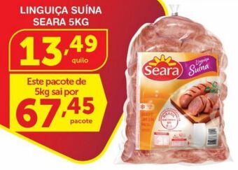 Roldão Linguiça suína seara 5kg oferta