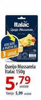 Akki Atacadista Queijo mussarela italac oferta