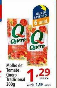 Akki Atacadista Molho de tomate quero tradicional oferta