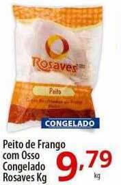 Akki Atacadista Peito de frango com osso congelado rosaves oferta