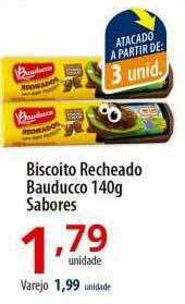 Akki Atacadista Biscoito recheado bauducco sabores oferta
