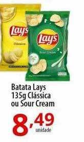 Akki Atacadista Batata lays clássica ou sour cream oferta
